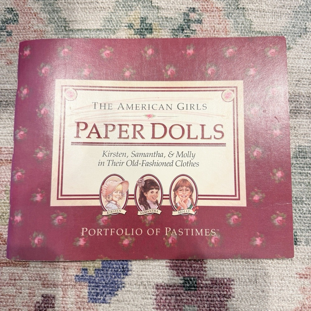 VTG American Girl Paper Dolls Book Pleasant Company Kirsten Samantha Molly